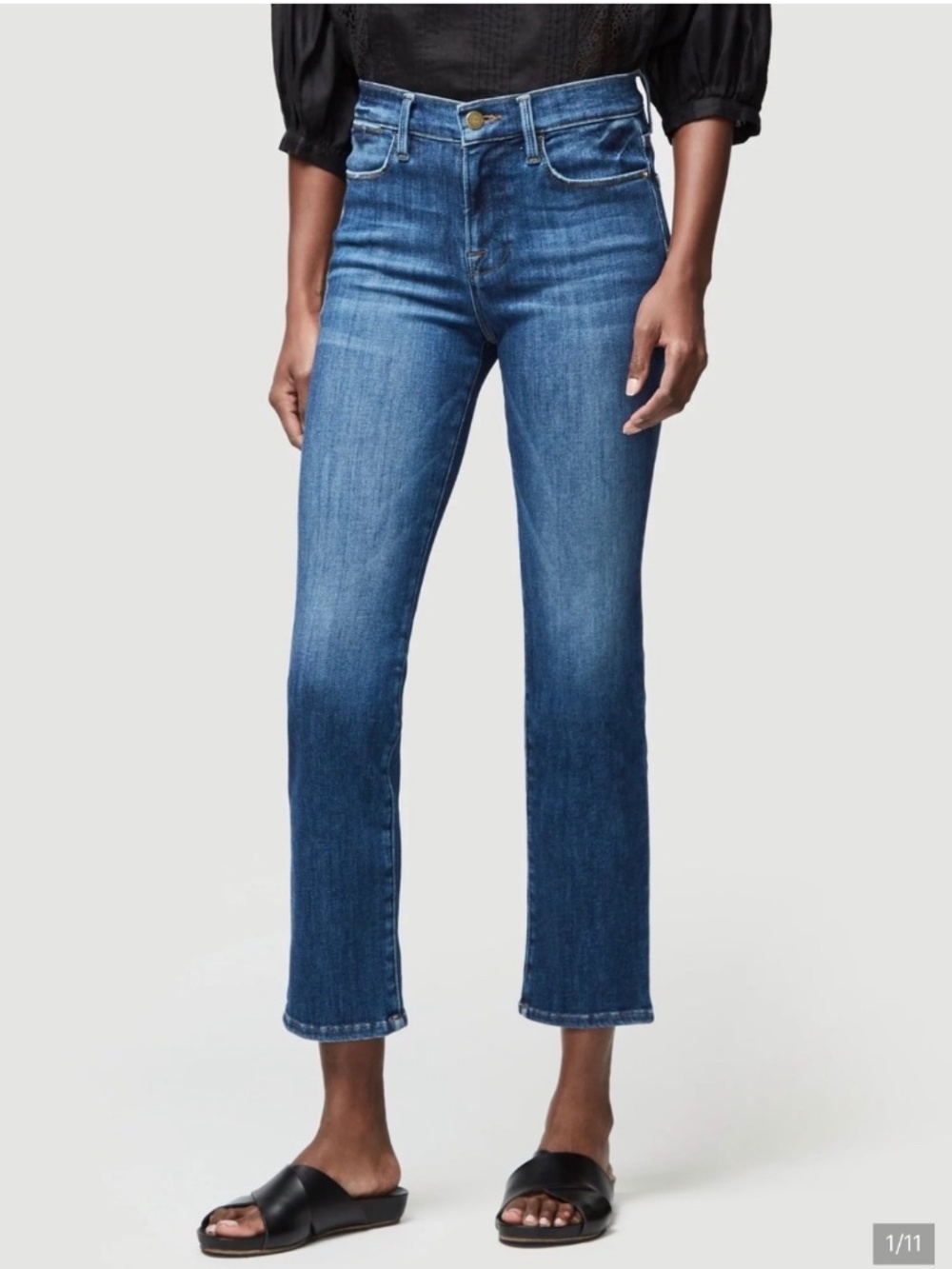 Frame Le High Straight Jeans Size 29 in Bestia